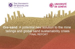Scopri di più sull'articolo Produrre sabbia con le scorie minerarie farebbe bene all’ambiente e al clima