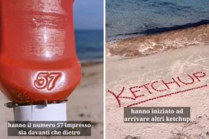 Scopri di più sull'articolo Cos’è questa storia delle centinaia di confezioni di ketchup spiaggiate lungo la costa pugliese?