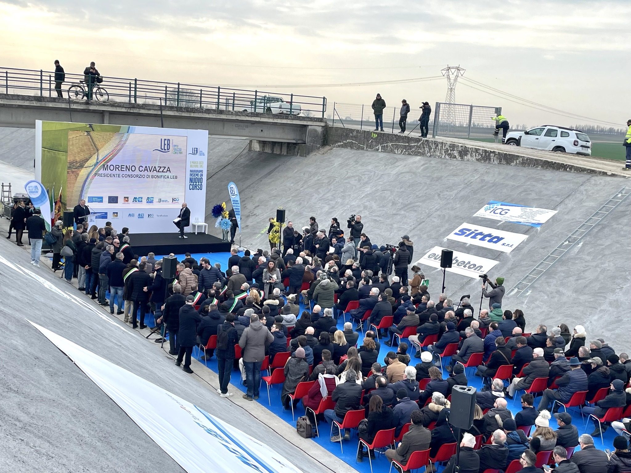 Scopri di più sull'articolo Siccità, inaugurata la prima opera irrigua con i fondi PNRR: è il rifacimento del canale Lessinio Euganeo Berico