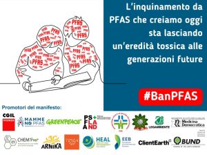 Scopri di più sull'articolo PFAS: comitati e associazioni presentano una legge nazionale che ne vieti uso e produzione