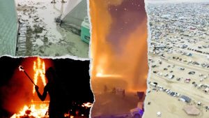 Scopri di più sull'articolo Burning Man, in Nevada un uragano blocca 70mila persone nel deserto. Ecco perché c’entra il cambiamento climatico